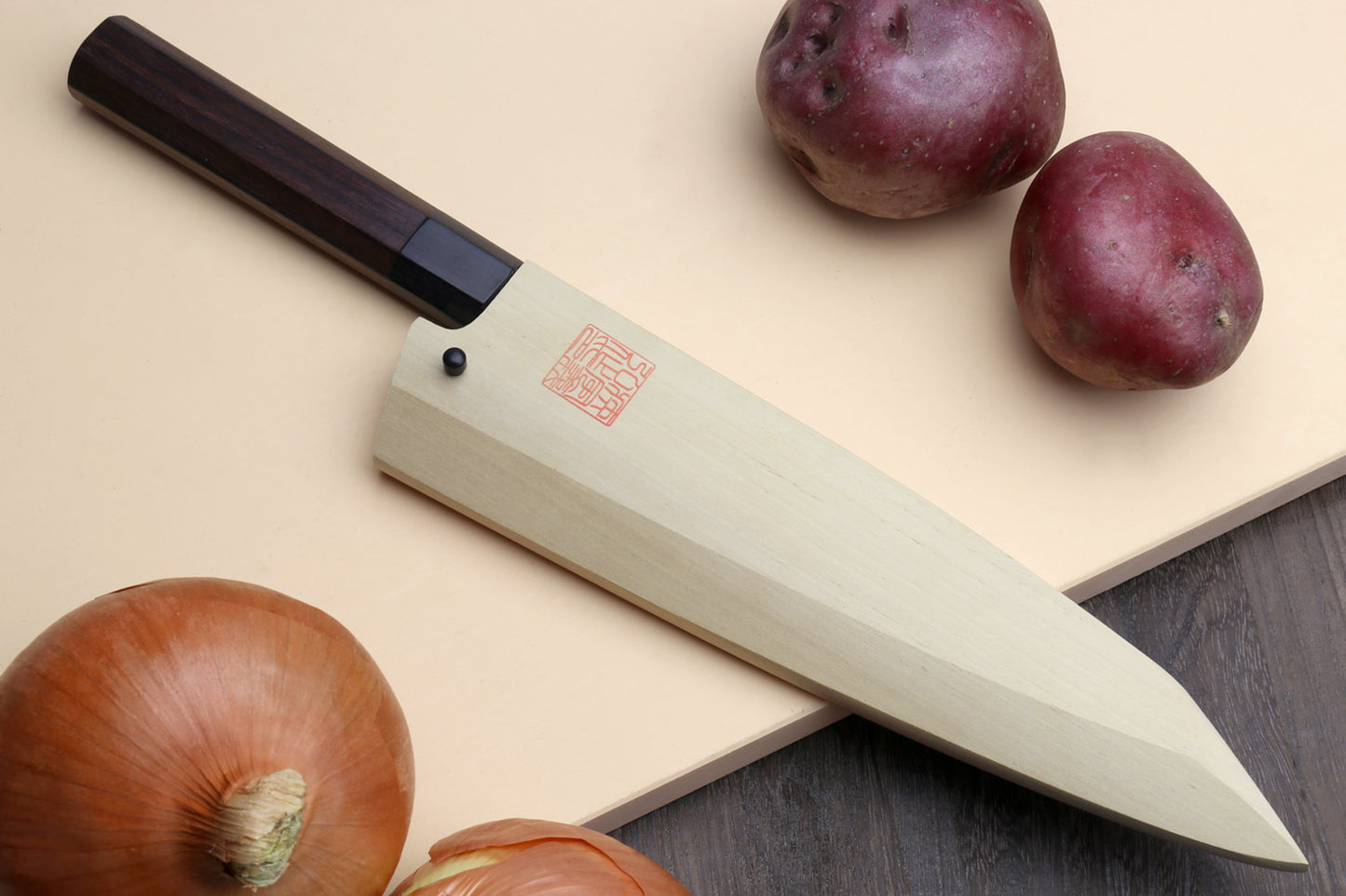 Yoshihiro Hongasumi Blue Steel #2 Garasuki Traditional Japanese Poultry Boning Knife Rosewood Handle