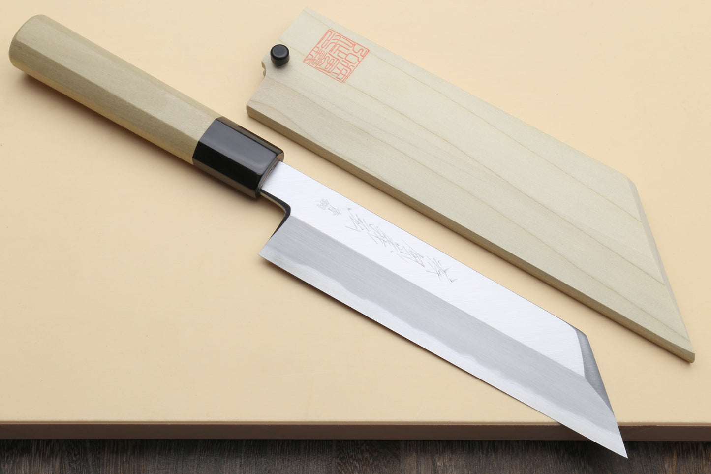 Yoshihiro Hongasumi Blue Steel Kenmuki Vegetable Japanese Chef Knife