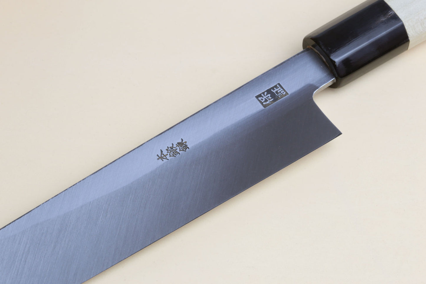 Yoshihiro Hongasumi Blue Steel Yanagi Sushi Sashimi Japanese Knife Magnolia Handle