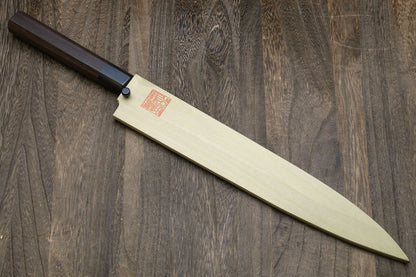 Yoshihiro Hongasumi Blue Steel Yanagi Sushi Sashimi Japanese Knife Rosewood Handle