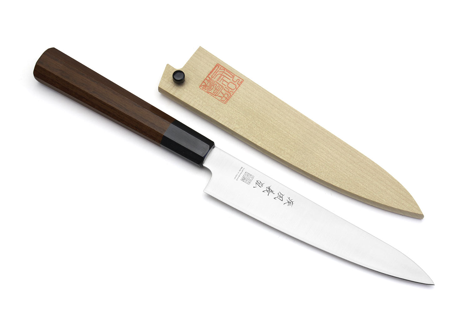 Yoshihiro Ice Hardened Petty Utility knife Shitan Handle