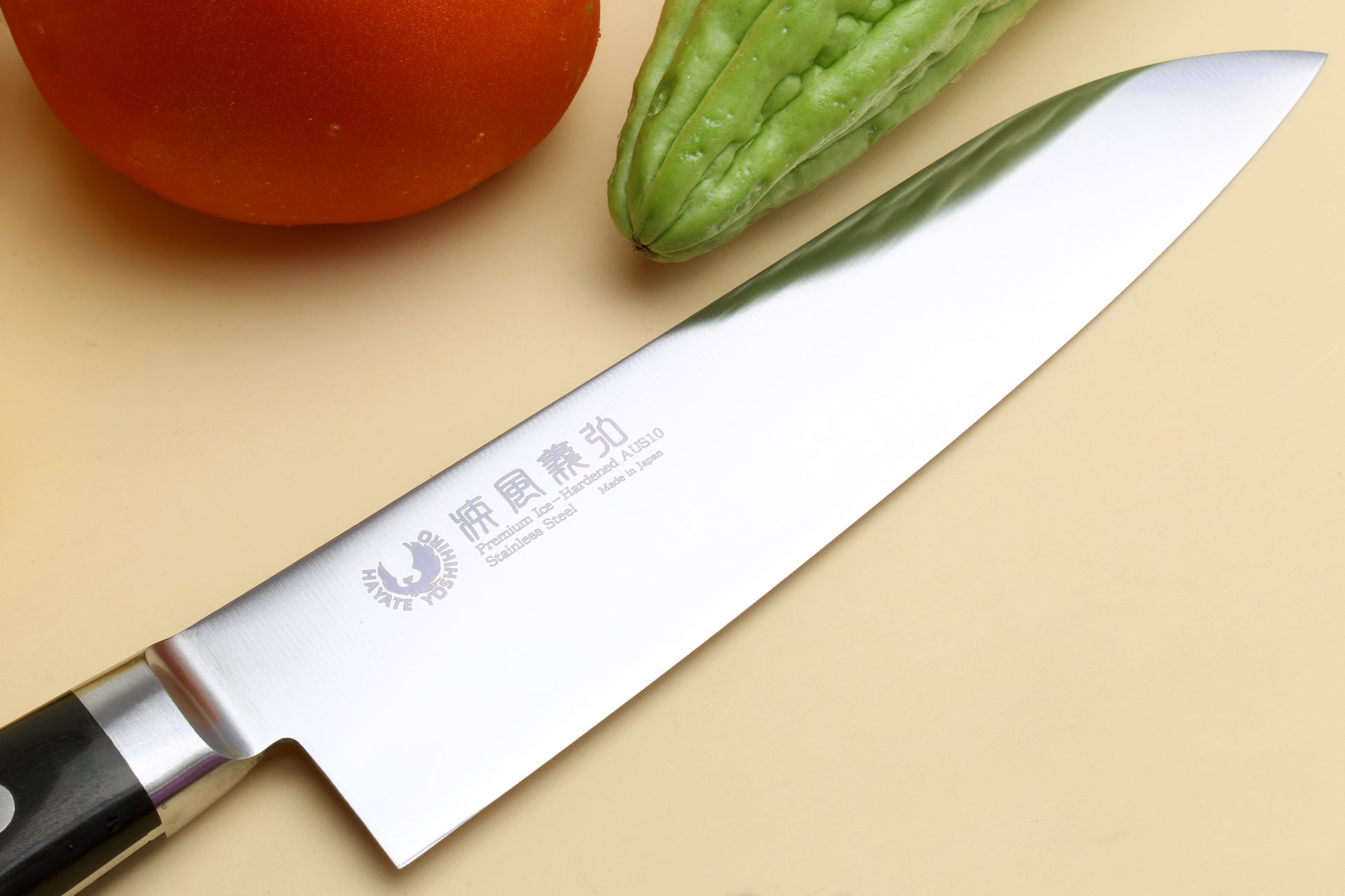 Yoshihiro Inox Stain-resistant Aus-10 Steel Ice Hardened Santoku