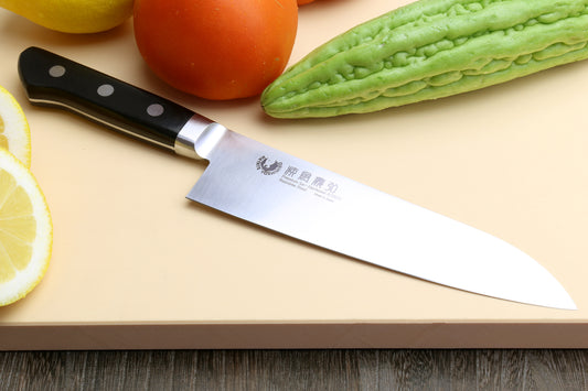 Yoshihiro Inox Stain-resistant Aus-10 Steel Ice Hardened Santoku