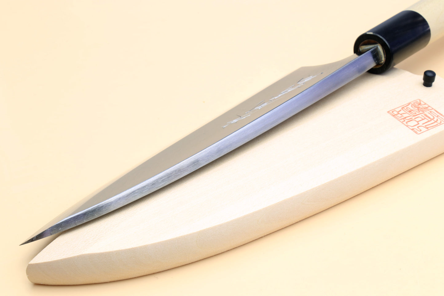 Yoshihiro Kasumi White Steel Deba Fish Fillet Knife Magnolia Handle