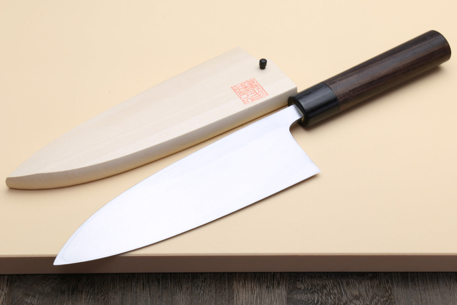 Yoshihiro Kasumi White Steel Deba Fish Fillet Knife Rosewood Handle