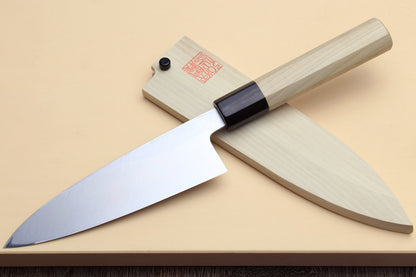 Yoshihiro Kasumi White Steel Funayuki Deba Fish Fillet Chef knife