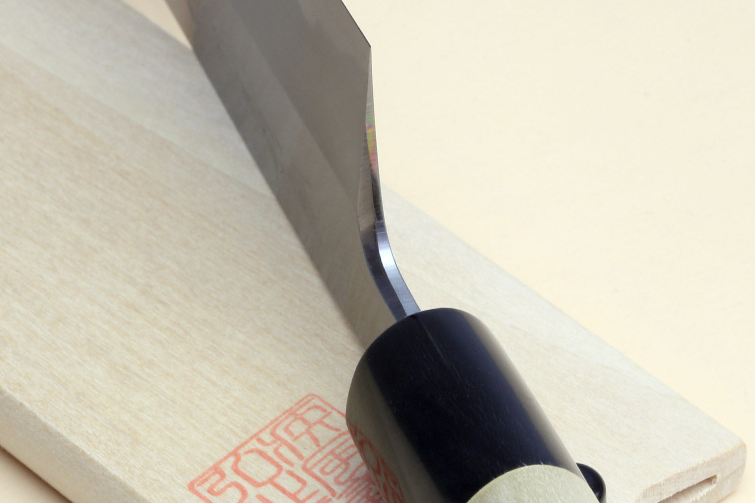 Yoshihiro Kasumi White Steel Kama Usuba Traditional Japanese Vegetable Chopping Chef Knife, Magnolia Handle