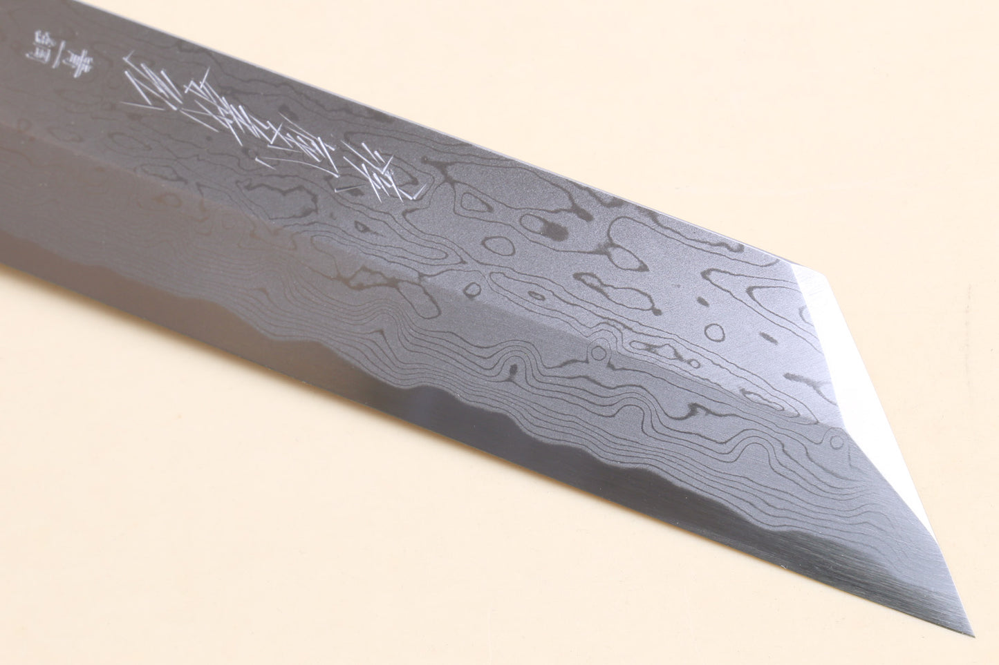 Yoshihiro Suminagashi Blue Steel #1 Kenmuki Japanese Single Edged Vegetable Knife